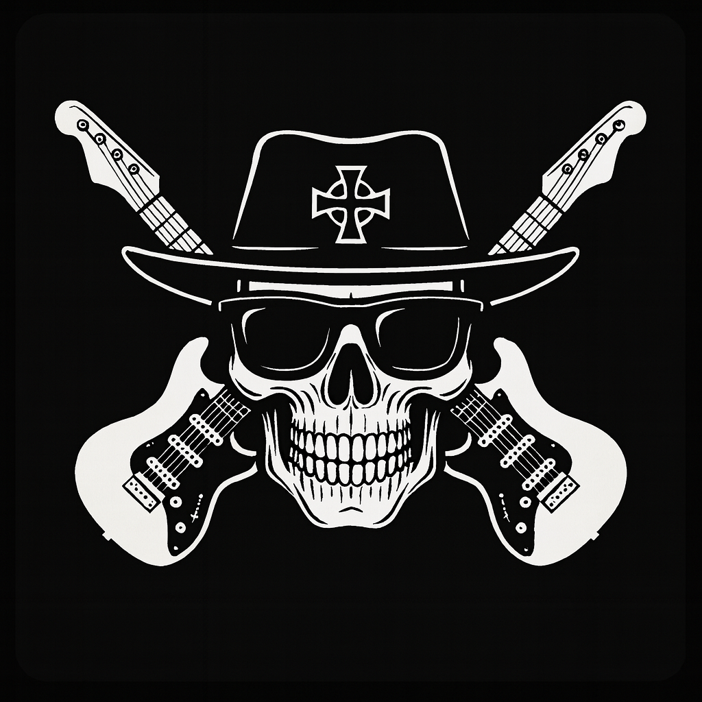 CK creations skull & guitars logo